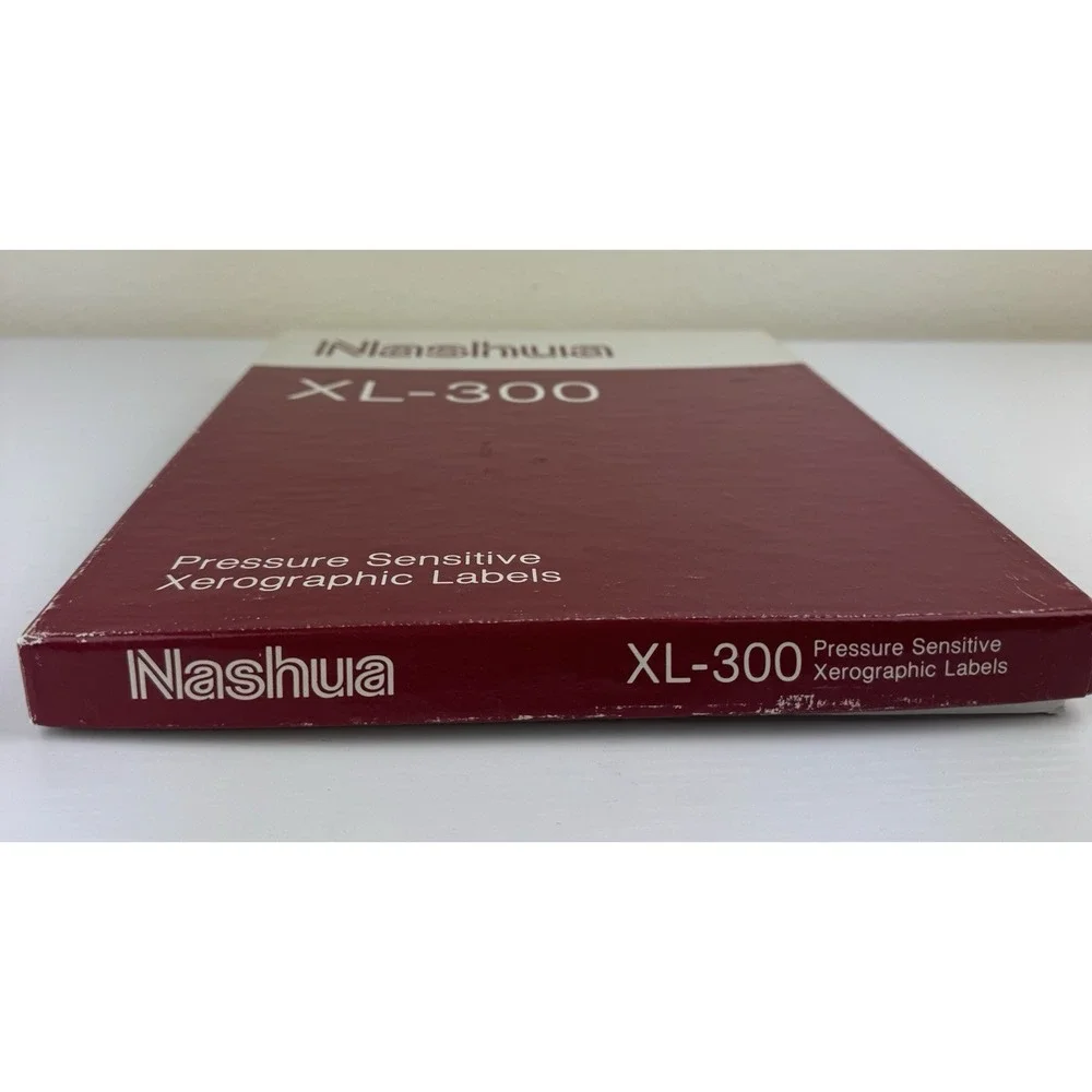 Vintage‎ Xerox Copier Labels 33 Per Sheet 3300 Labels Nashua XL-300 8.5x11